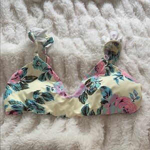 Maaji Floral Bikini Top - Pink, Blue, Cream